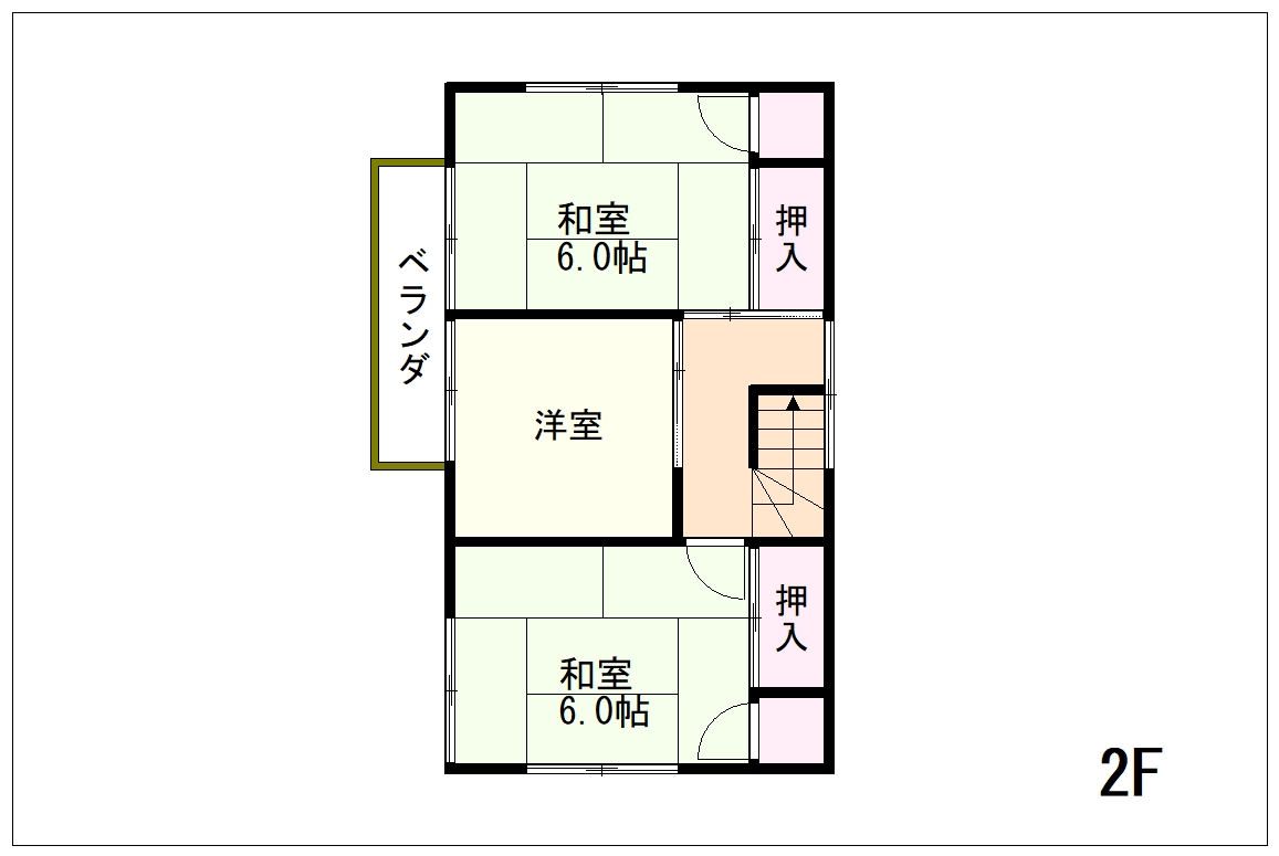 上田市上野 中古戸建 2階間取り図