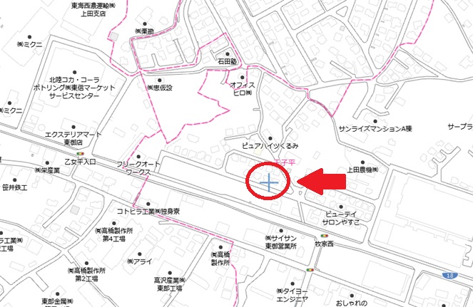 長野県東御市滋野(乙) 地図