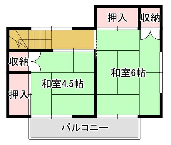 長野県上田市神畑 間取り図2F