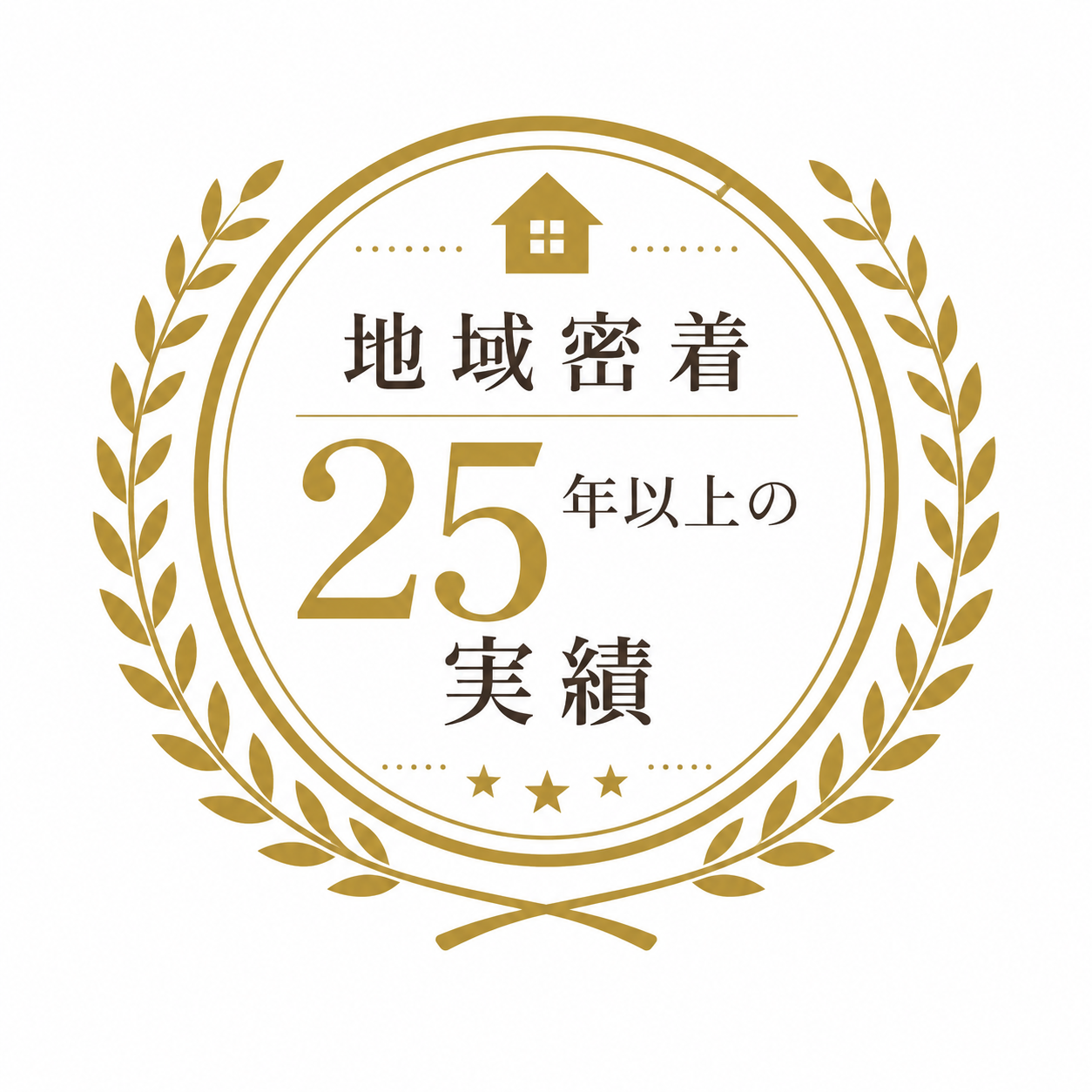 地域密着25年以上の実績